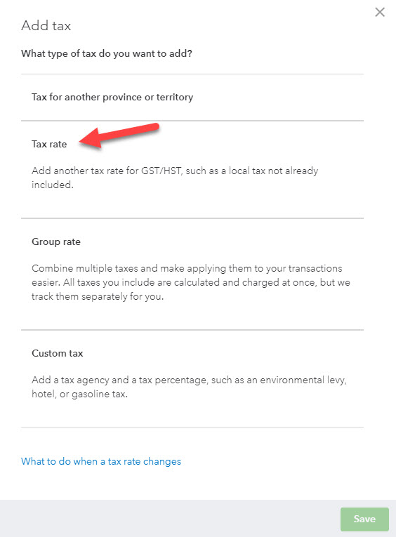 Add Tax Rate Expanded